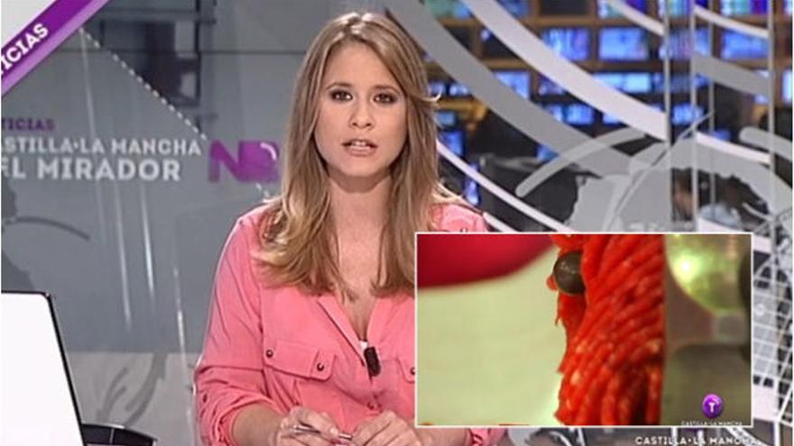 Castilla-La Mancha TV ilustra con carne picada una noticia sobre una mujer descuartizada