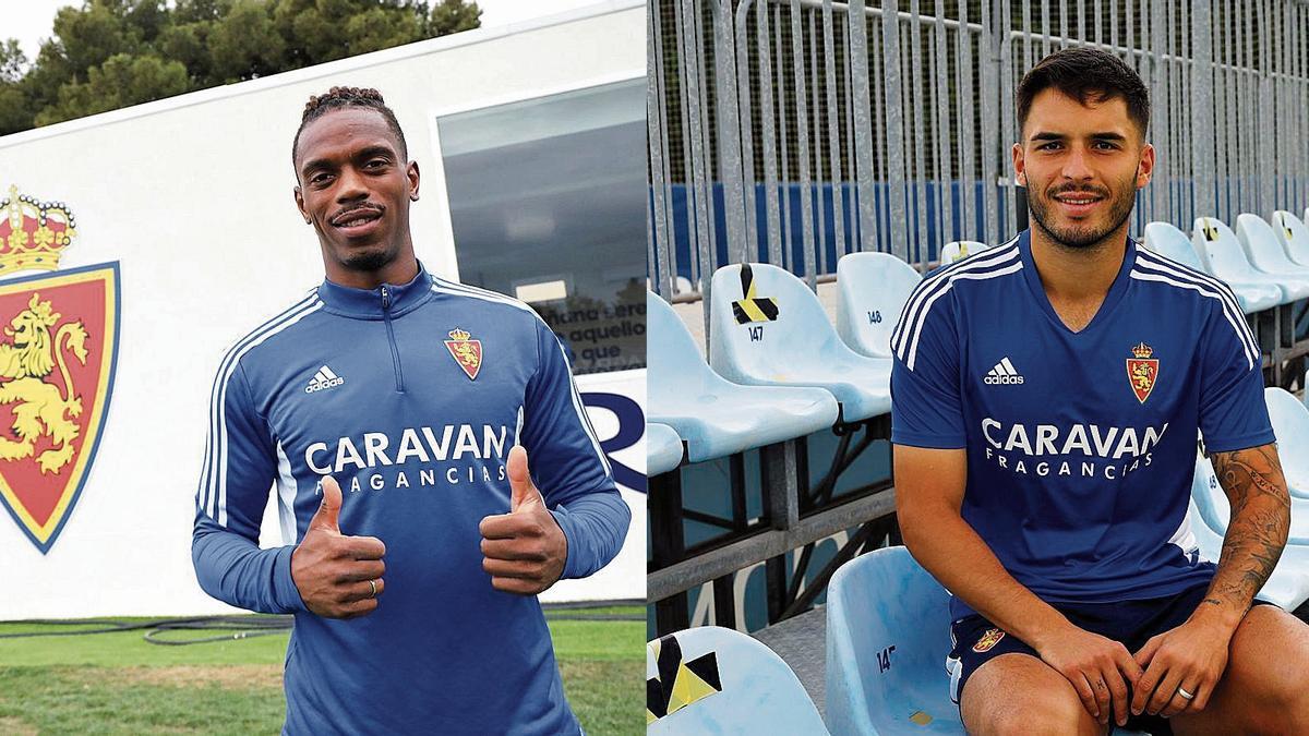 Jair Amador y Lluís López, en diferentes escenarios de la Ciudad Deportiva.