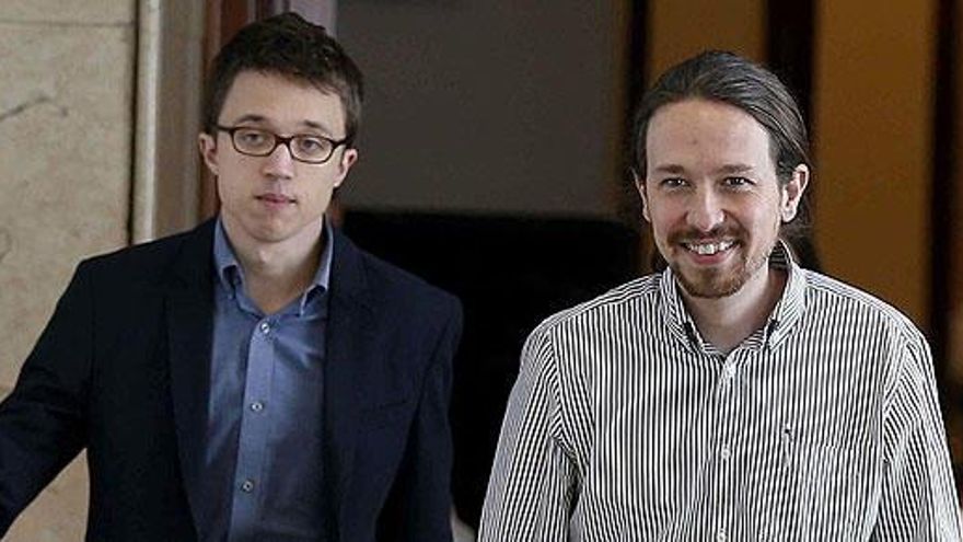 Íñigo Errejón y Pablo Iglesias.