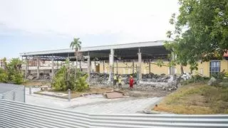 Las obras en Infecar comienzan con la demolición de uno de sus pabellones