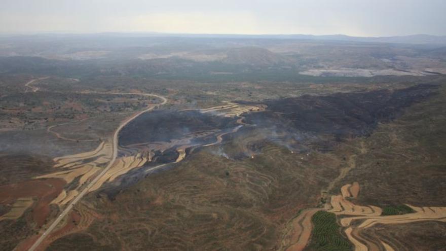 Extinguido un incendio tras quemar 70 hectáreas