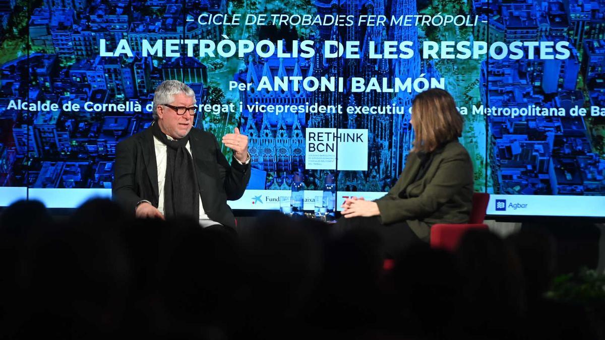 Antonio Balmón, vicepresidente ejecutivo del AMB, en una conferencia en Foment del Treball.