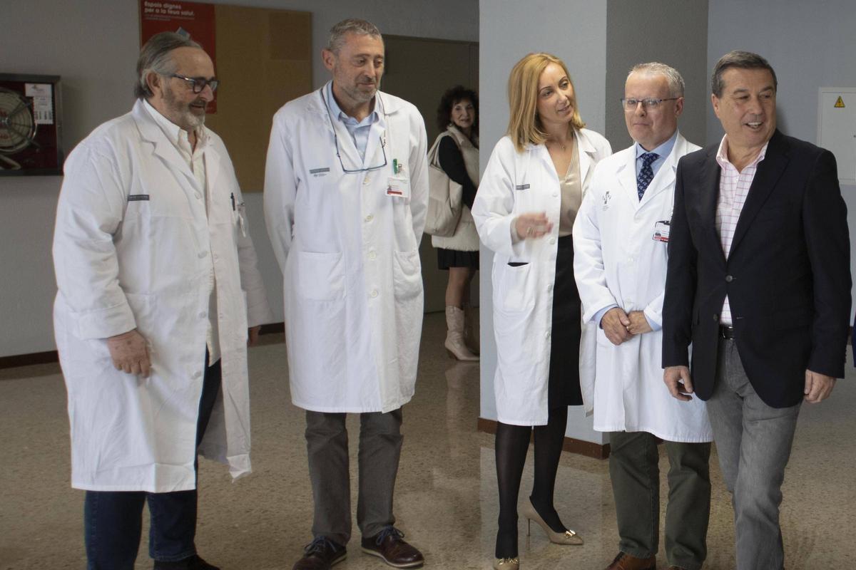 Reunión del Conseller de Sanidad, Marciano Gómez, con el equipo directivo y profesionales del departamento de salud Xàtiva-Ontinyent