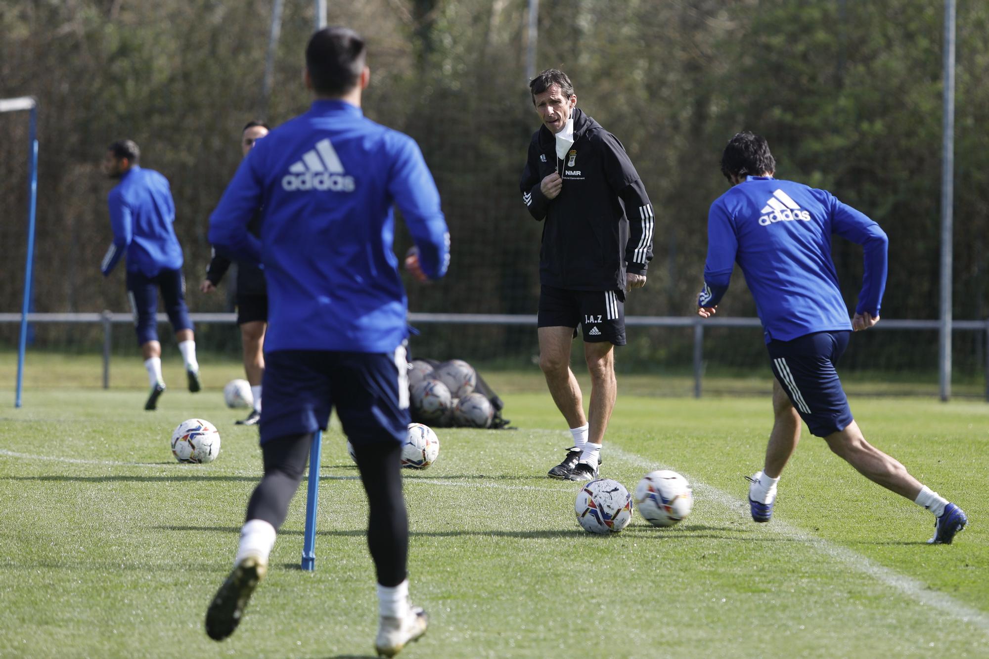 El entrenamiento del Oviedo