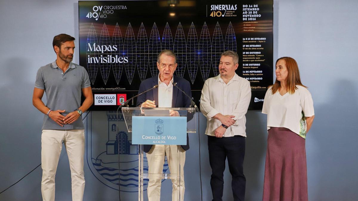 Desde la izq., Gorka Díaz, Abel Caballero, Javier Escobar, Ana Laura Iglesias.