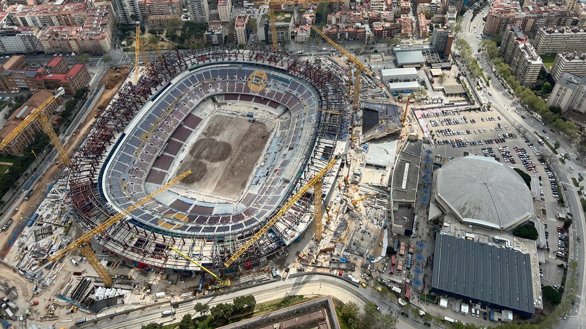 Así está el Camp Nou a día de hoy