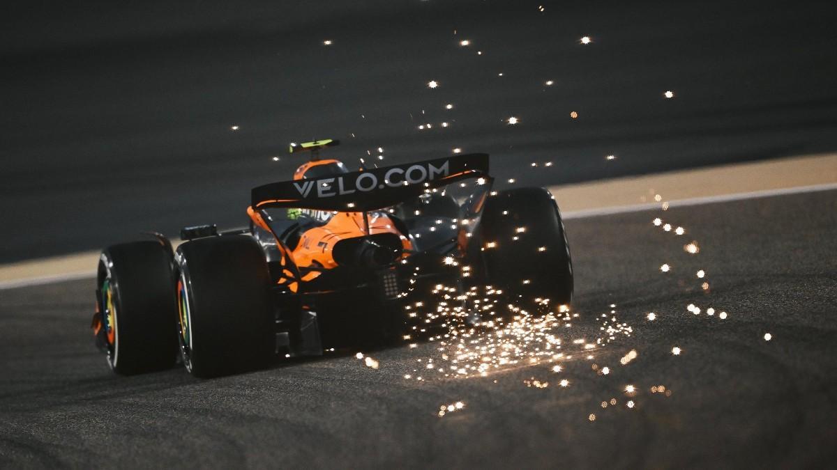 Lando Norris durante la Práctica 2 en Bahrein