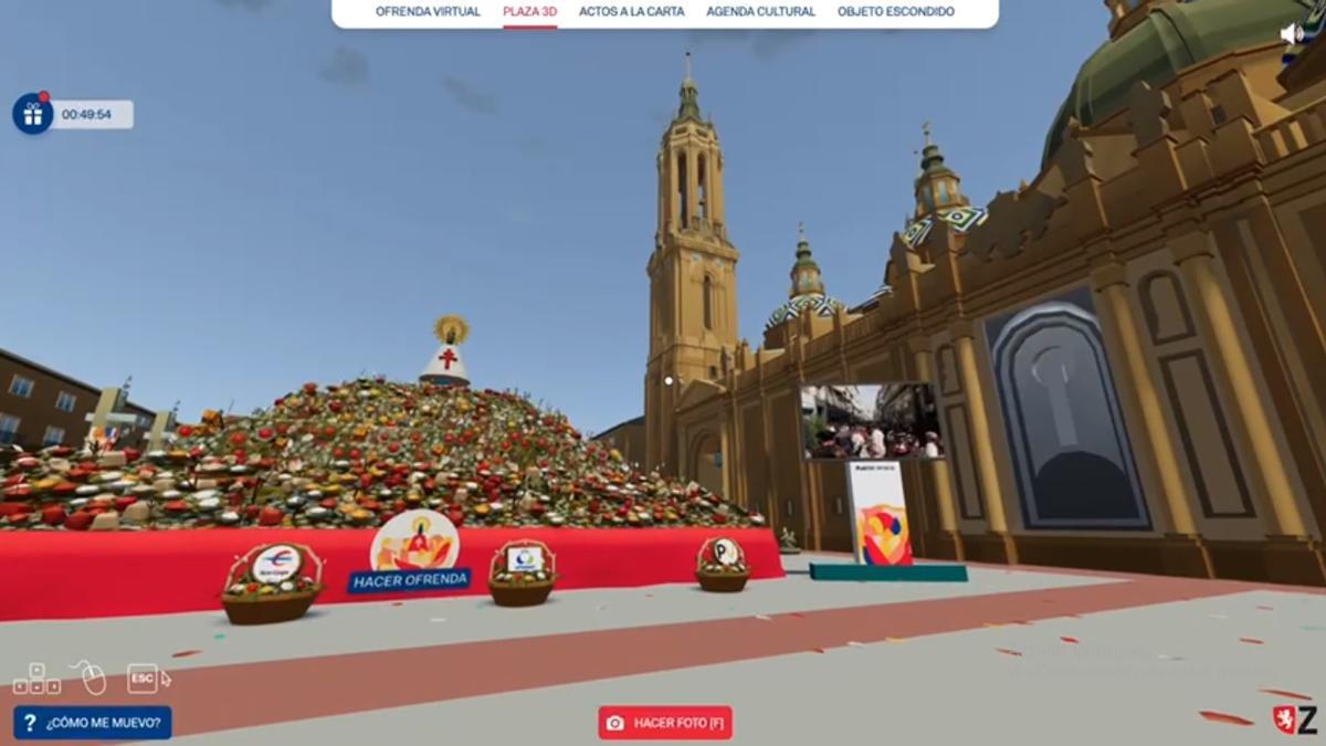 Así es el diseño de la Ofrenda de flores virtual este año 2021.