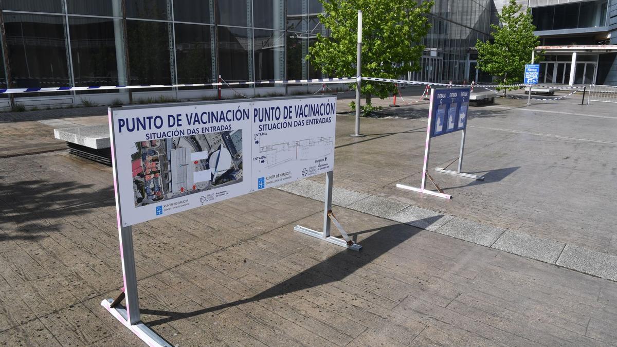 Punto de vacunación en Expocoruña.