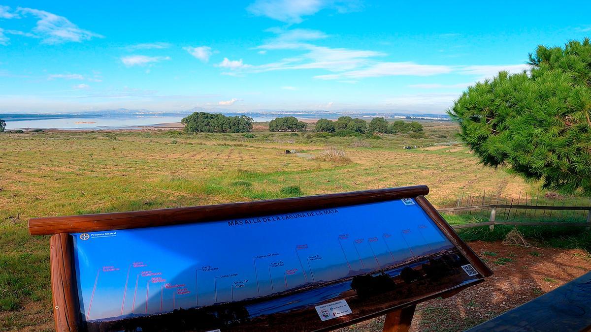 Imagen para identificar lo hitos del paisaje de la laguna de La Mata