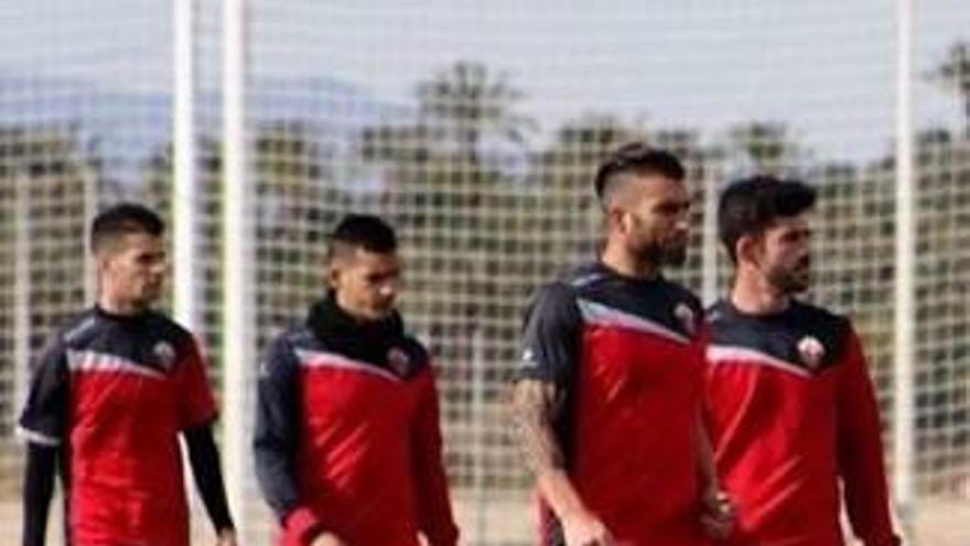 Armando, durante el entrenamiento de ayer.