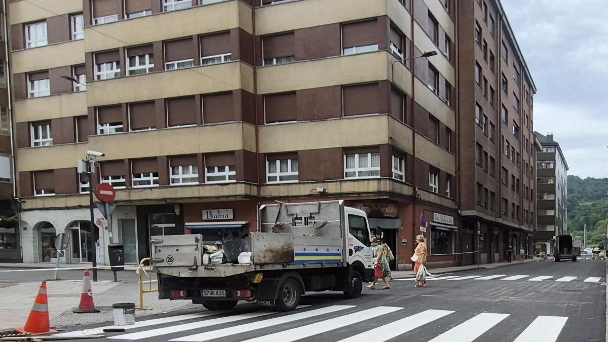 Los trabajos que se acometen en la calle Norte.