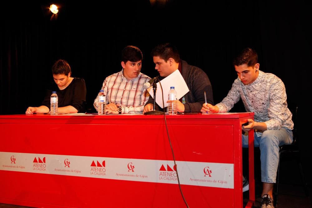 Liga de debate escolar en Gijón