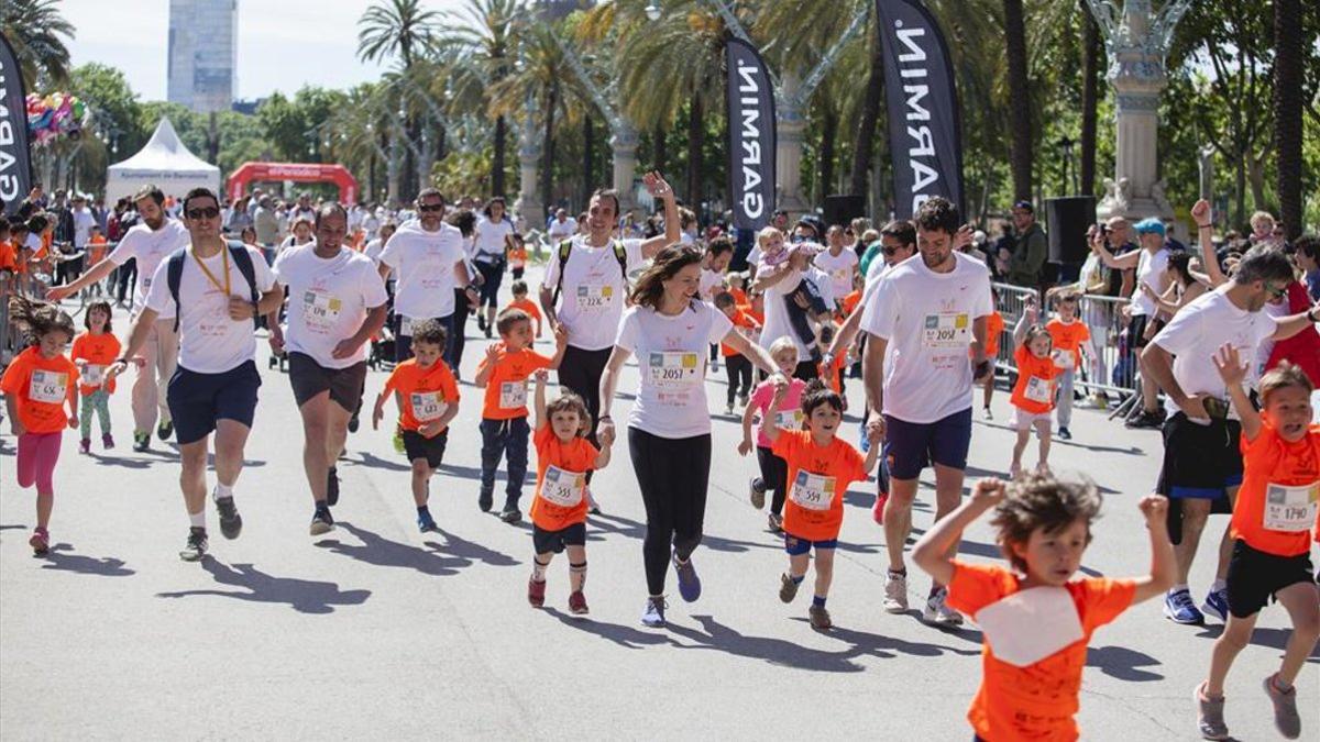 Más de 2.000 participantes se han reunido en el Passeig de Lluís Companys de Barcelona