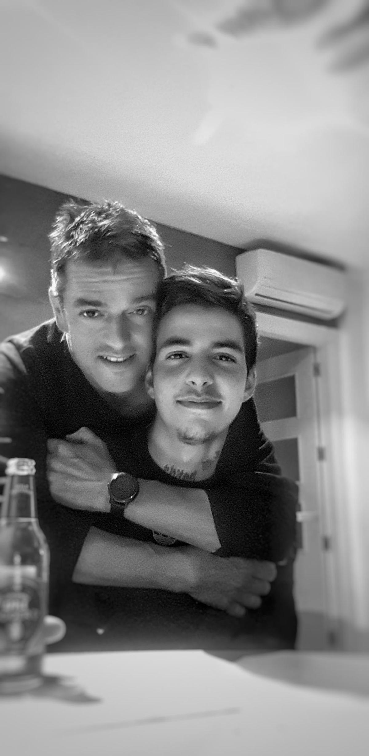 Francesc Mas i el seu fill Pablo.