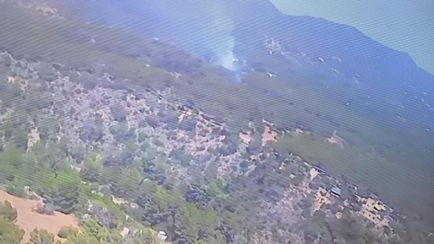 Extinguido un incendio forestal en Ibiza en la zona de Porroig
