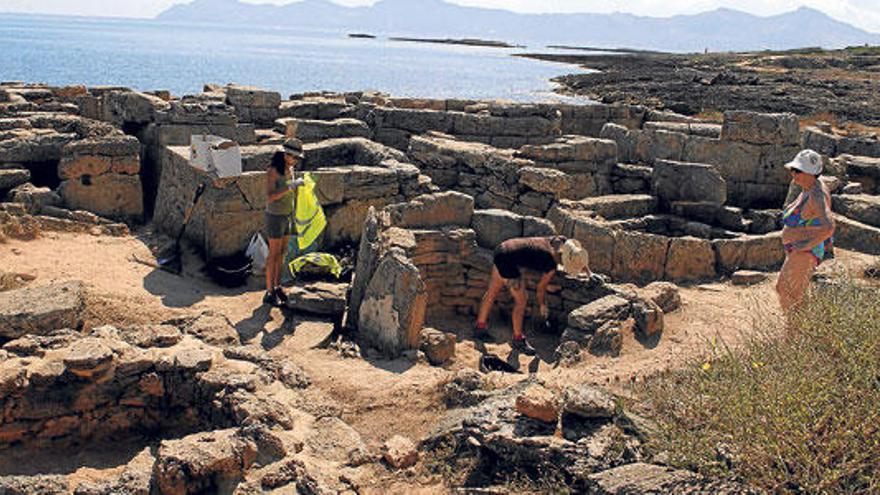 La necrópolis, durante la campaña de consolidación arqueológica del pasado verano.
