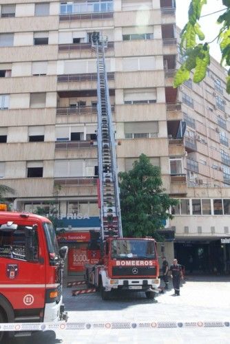 Incendio junto al Corte Inglés