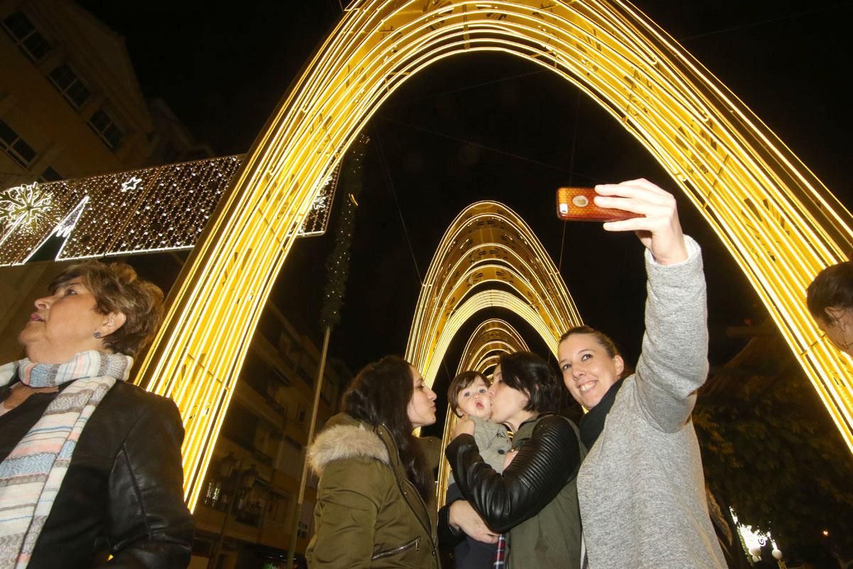 Inauguración del alumbrado navideño de Puente Genil