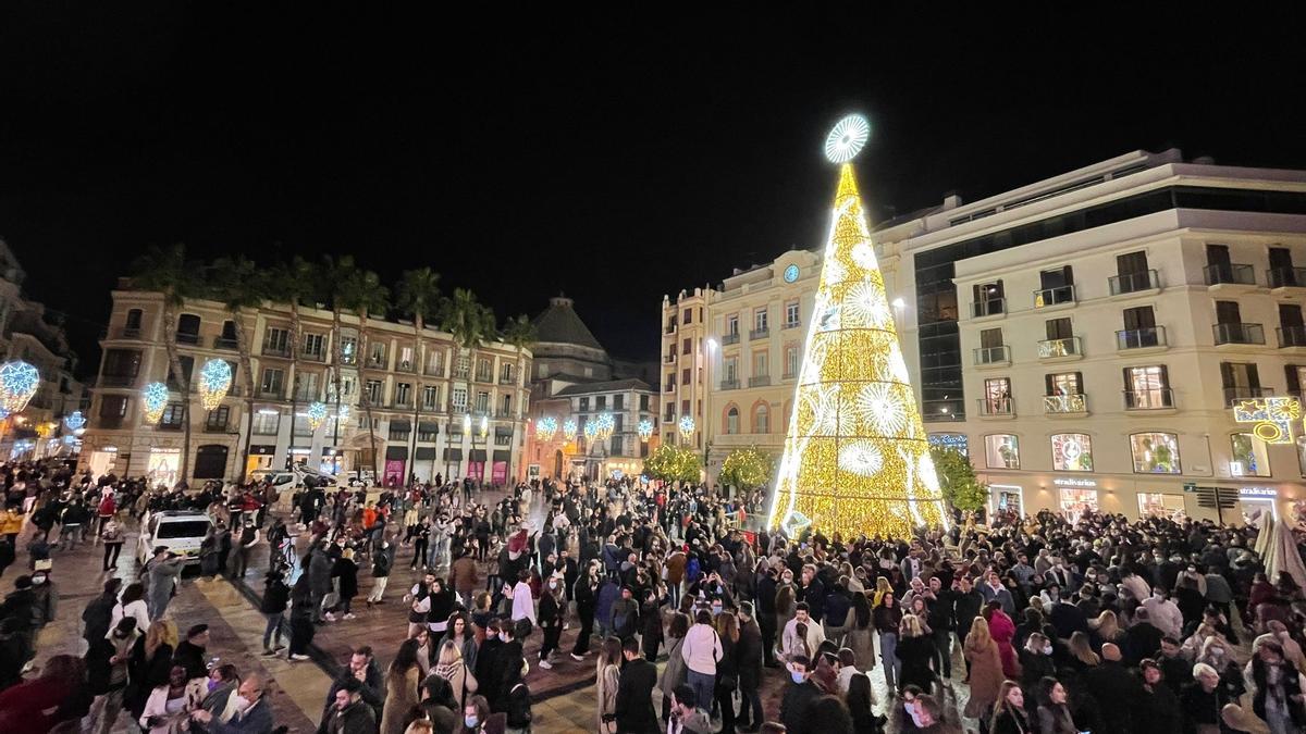 Encendido de las luces de Navidad en Málaga 2021