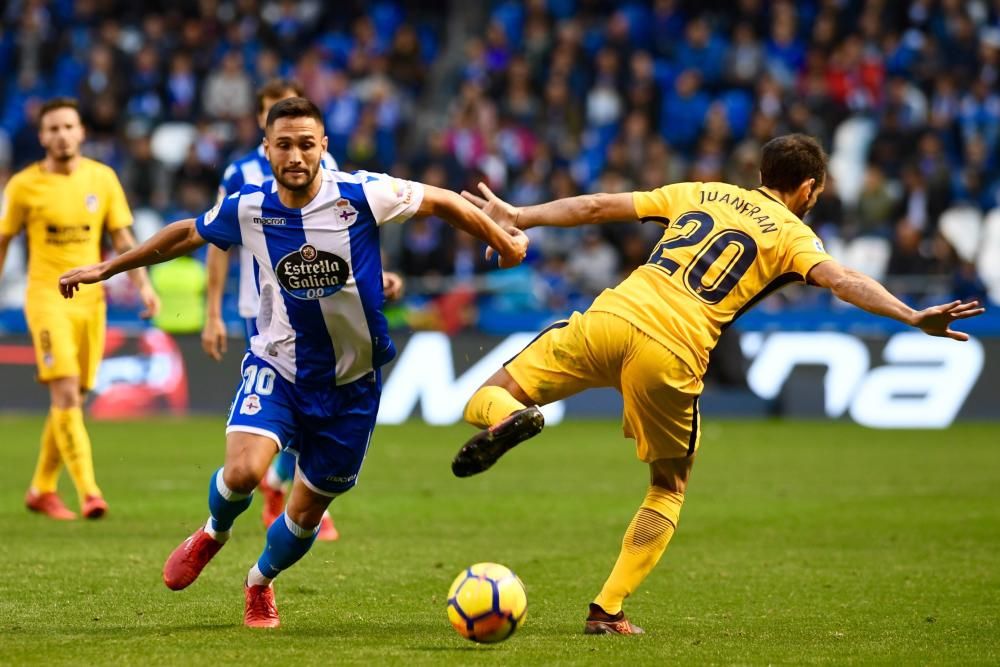 El Dépor cae en el descuento ante el Atlético