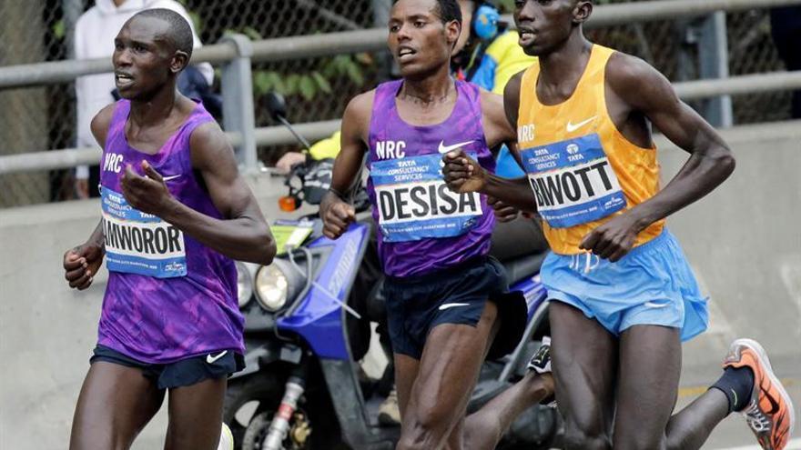 El keniata Geoffrey Kamworor gana el maratón de Nueva York