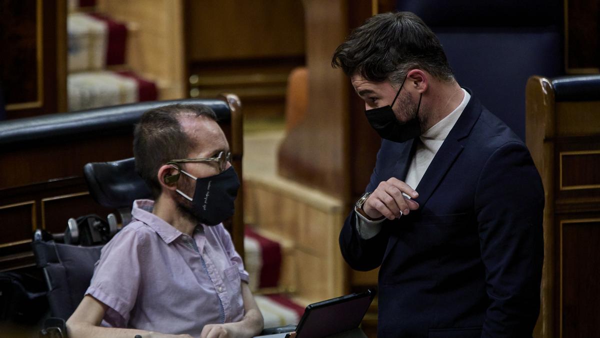 Pablo Echenique i Gabriel Rufián al Congrés