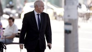 Juan Carlos Peinado, juez, en los alrededores de los juzgados de Plaza Castilla.