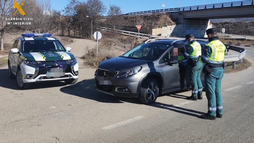 Detenido un conductor en Morata de Jalón que había utilizado hasta seis identidades distintas