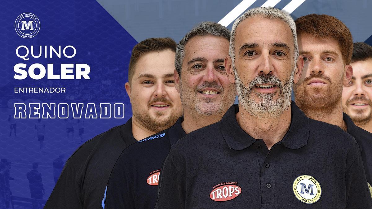 Quino Soler junto a su cuerpo técnico