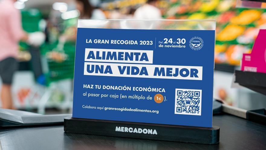 Mercadona participa en la gran recogida de alimentos de FESBAL, del 24 al 30 de noviembre