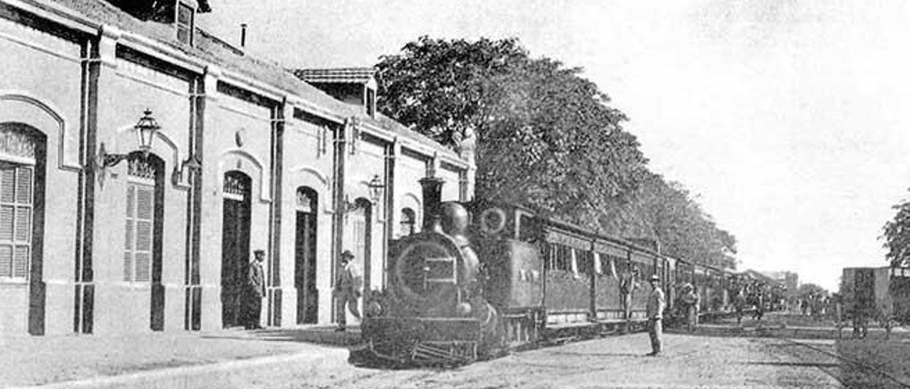 Estación del tren de Palma en la que Estada intervino hasta en los mínimos detalles 1920.