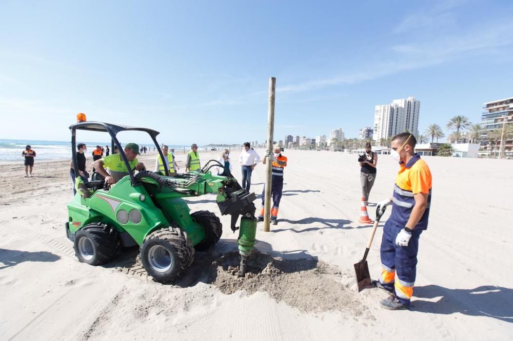 Alicante toma medidas en sus playas para pasar a la Fase 2.