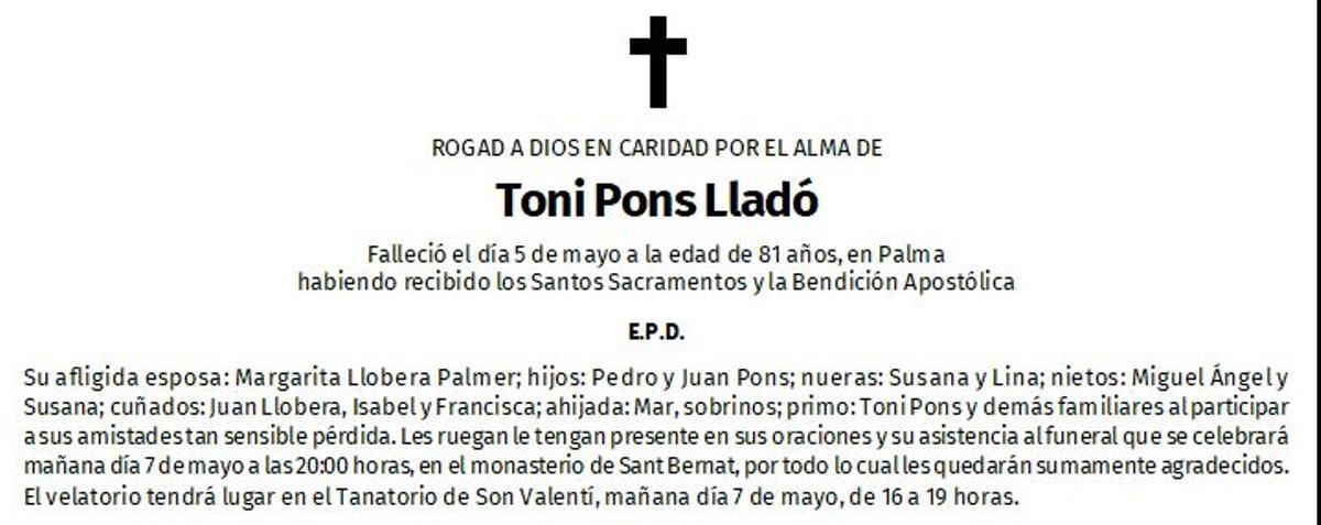 Toni Pons Lladó