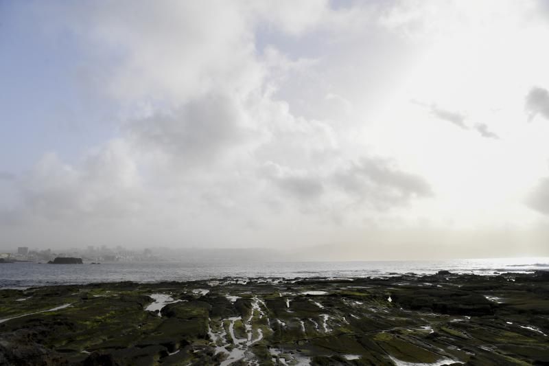 05-02-19 LAS PALMAS DE GRAN CANARIA. CIUDAD. LAS PALMAS DE GRAN CANARIA. METEOROLOGIA. Calima.    Fotos: Juan Castro.  | 06/02/2020 | Fotógrafo: Juan Carlos Castro