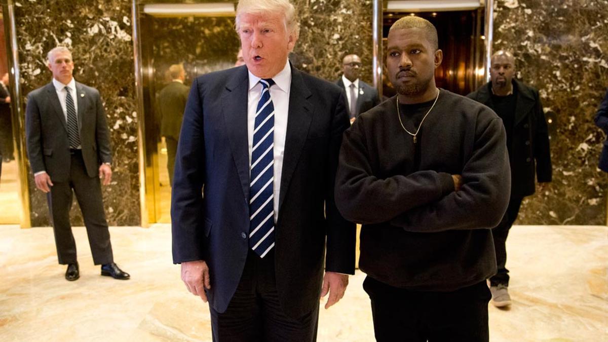Kanye West junto a Donald Trump en diciembre de 2016