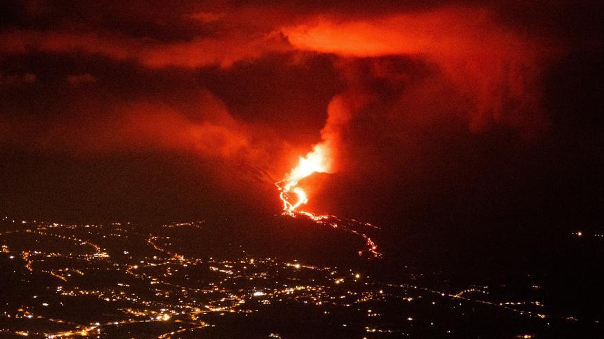 El Volcán de La Palma, desde la pista Cabeza de Vaca.