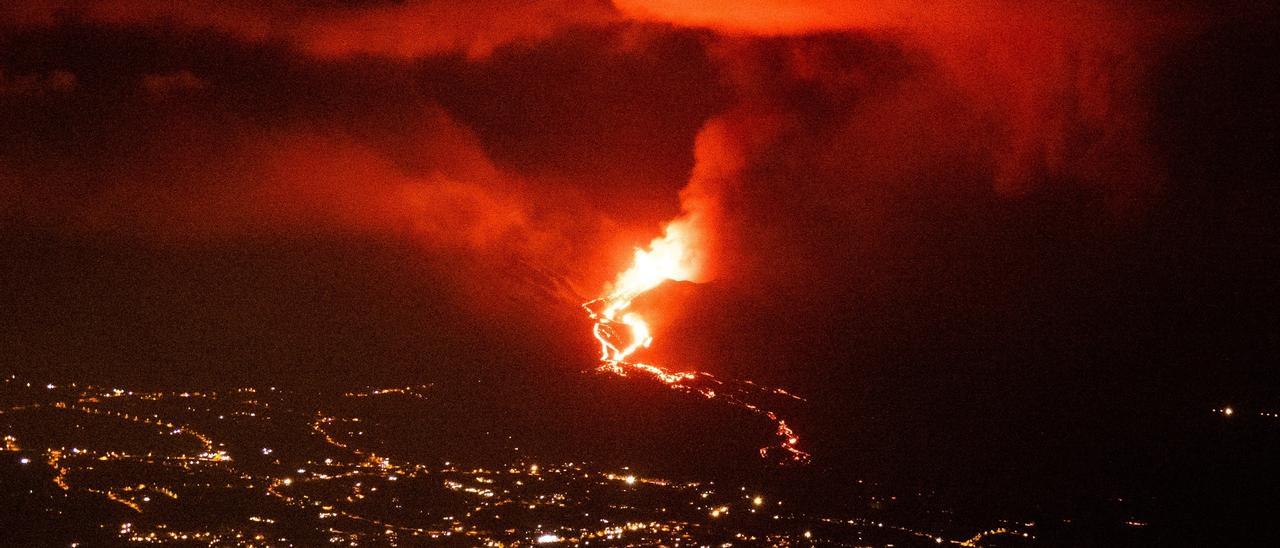 El Volcán de La Palma, desde la pista Cabeza de Vaca.