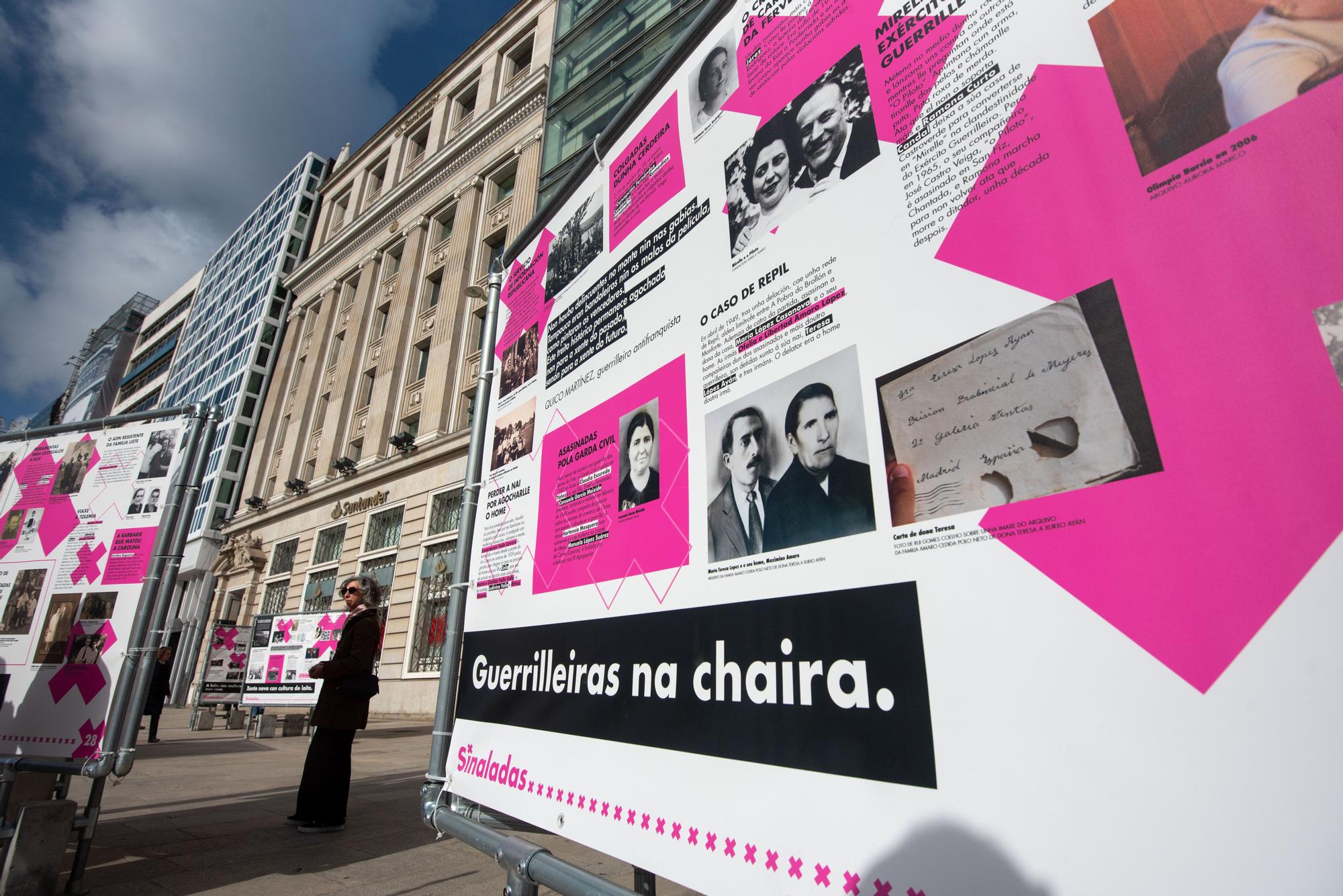 Exposición 'Silenciadas' en el Obelisco