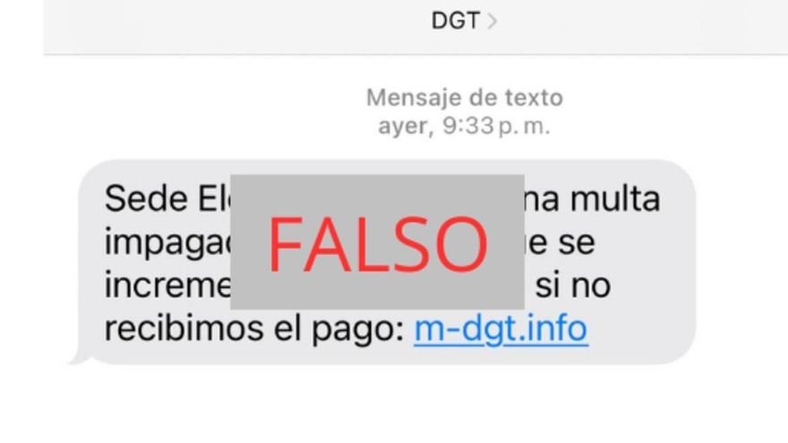 Nueva oleada de SMS falsos: ciudado con las multas &#039;fake&#039; de la DGT