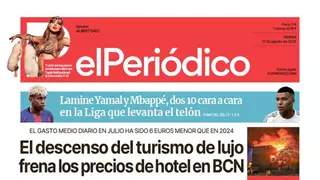La portada de EL PERIÓDICO del 15 de agosto de 2025