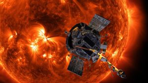 Impresión artística de la sonda solar Parker aproximándose al Sol en 2018.