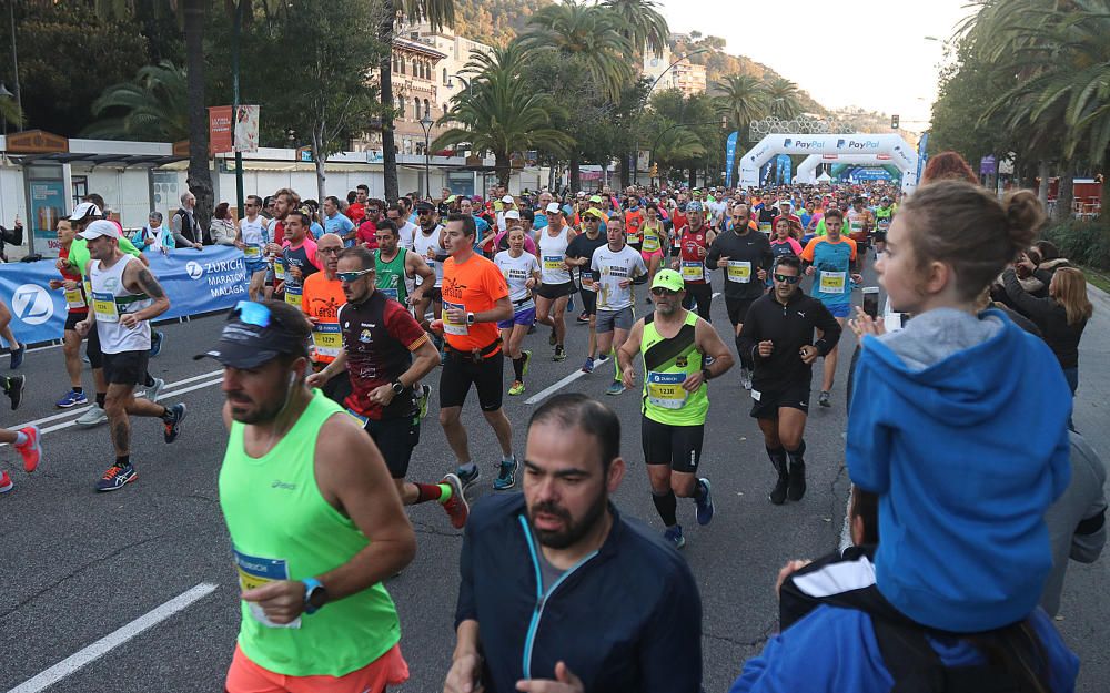 Las mejores imágenes de la Maratón de Málaga 2018