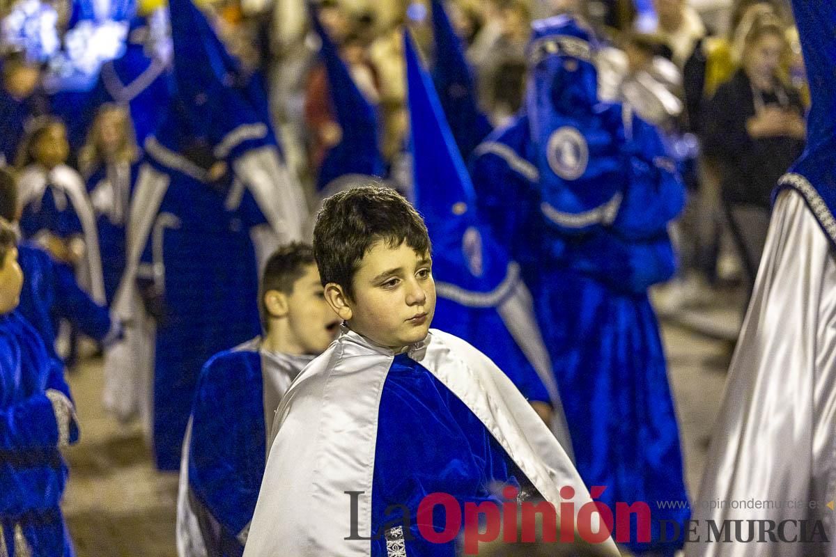 Los niños toman las calles de Caravaca en la procesión de Lunes Santo