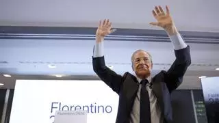 Florentino Pérez, tras ganar las elecciones: "Es un resultado extraordinario y aquí sigo"