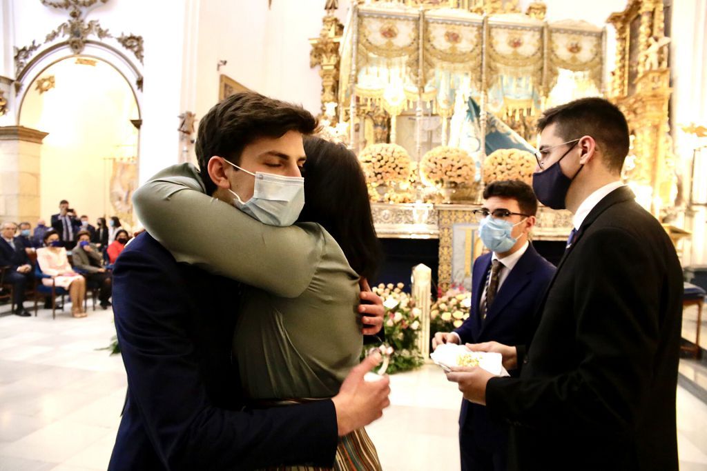 San Francisco acoge la misa en honor de la Dolorosa del Paso Azul de Lorca