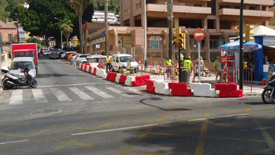 Inicio de las obras en la calle Gutenberg.