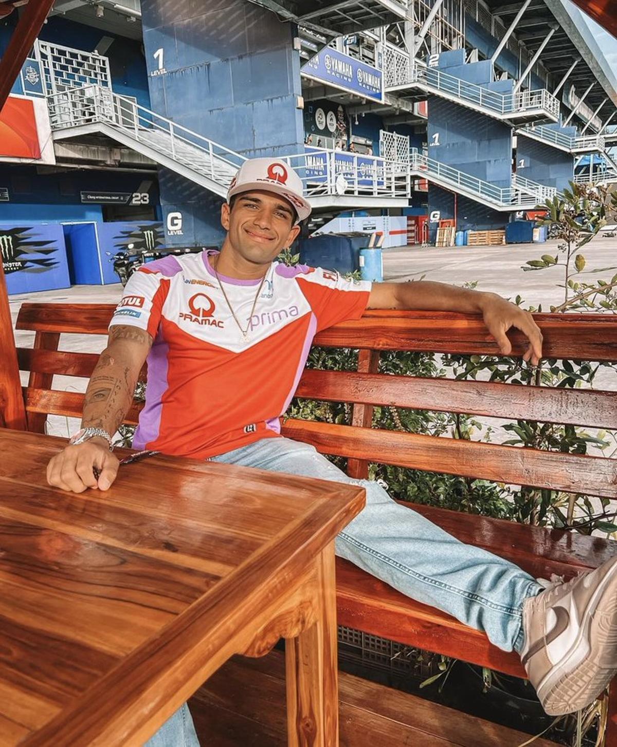 El piloto Jorge Martín, en Tailandia