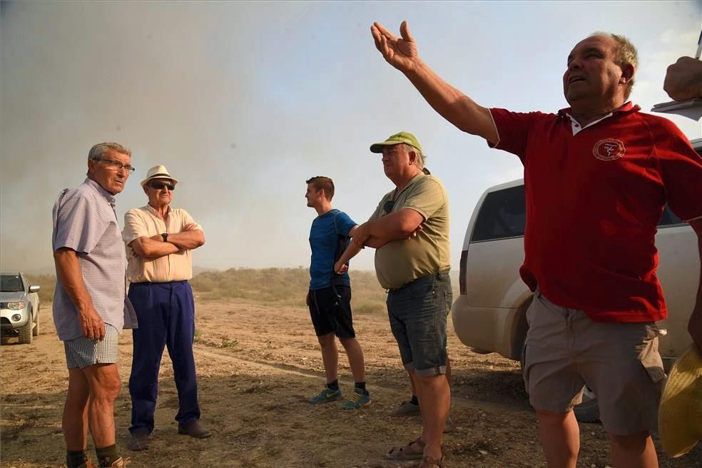 Impresionante incendio en la sierra de Alcubierre