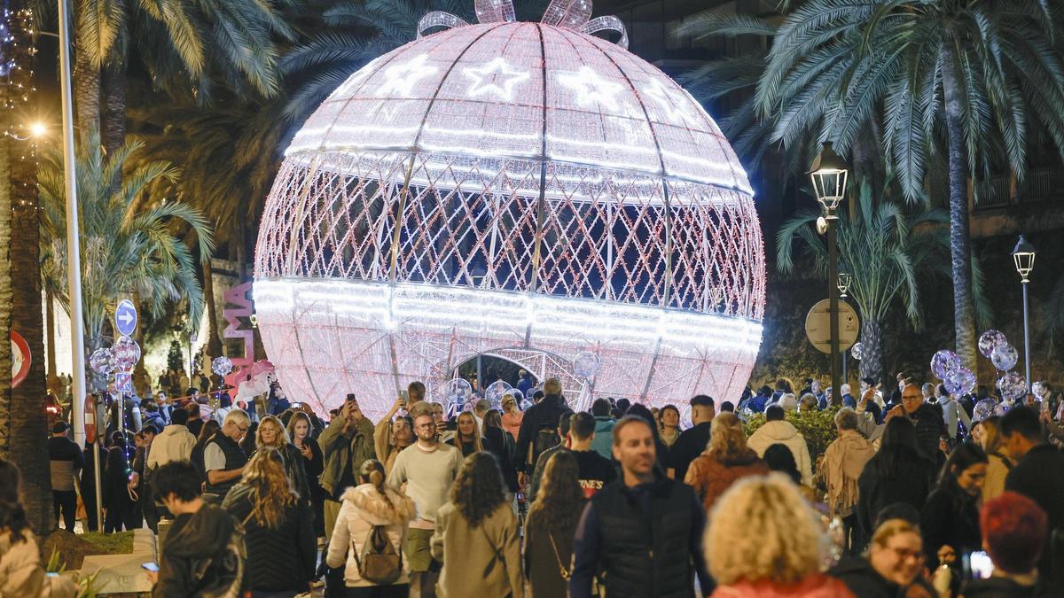 Así ha sido el encendido de luces de Navidad en Palma